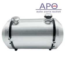 Gas Tank 12x22'' 10 5/8 Gallon 1/4 NPT Spun Aluminum End Fill  Fuel Tank W/Gauge