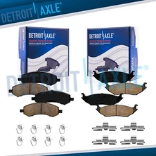 Front & Rear Ceramic Brake Pads for Chrysler Aspen Dodge Durango Ram 1500