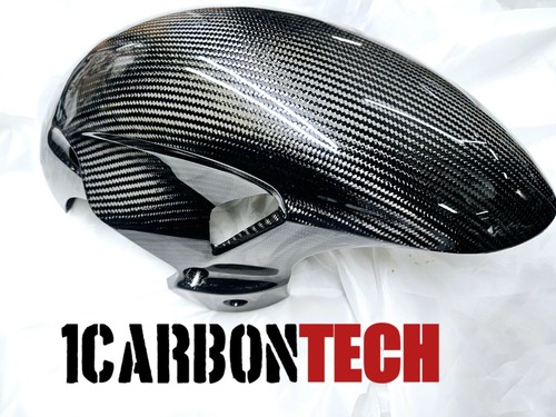 PURE CARBON FIBER FRONT FENDER MUDGUARD SUZUKI HAYABUSA 2022-2023-2024-2025 - Picture 11 of 11