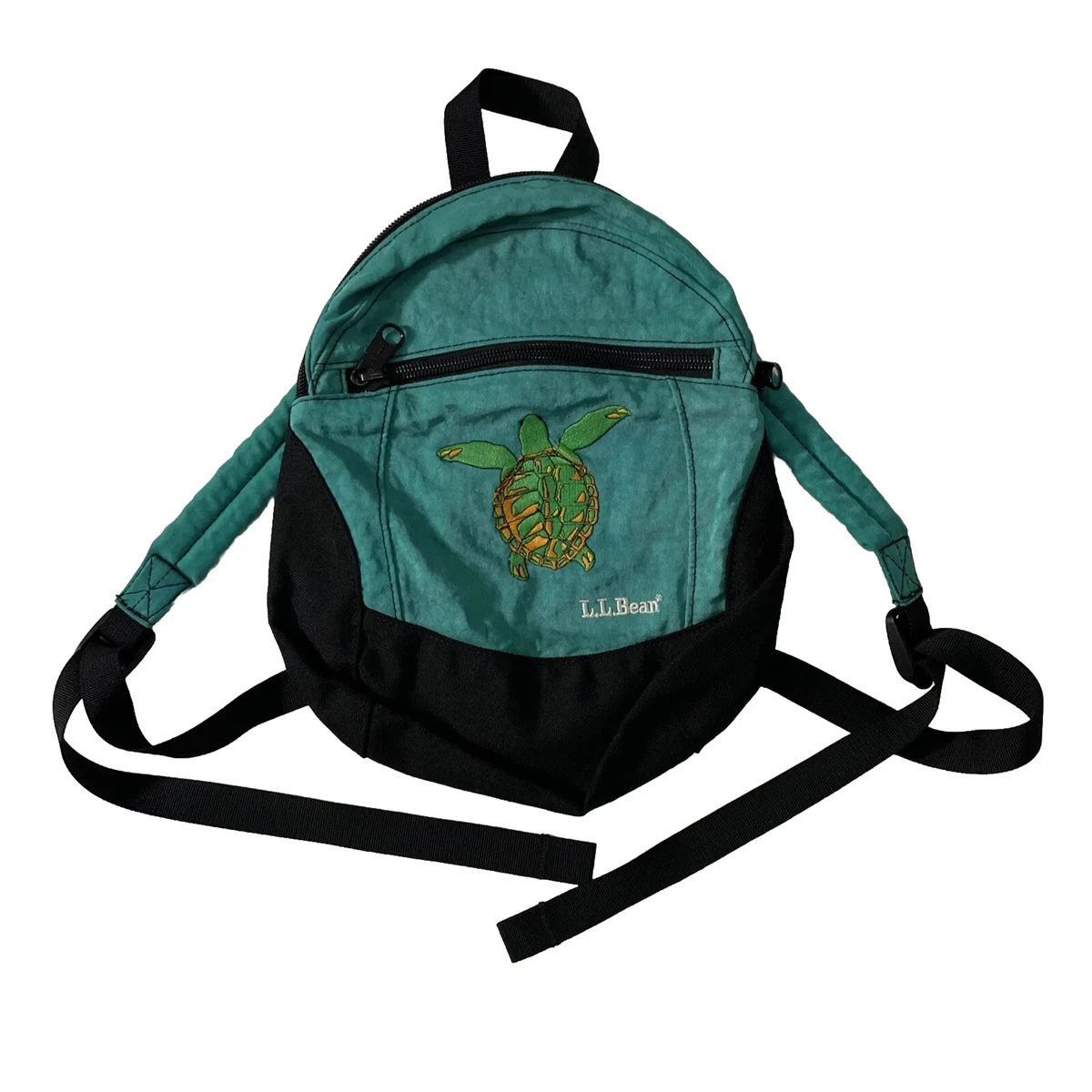 Vintage LL Bean Backpack Kids Turtle Logo Teal LLBean 90s Retro Nature  Travel | eBay