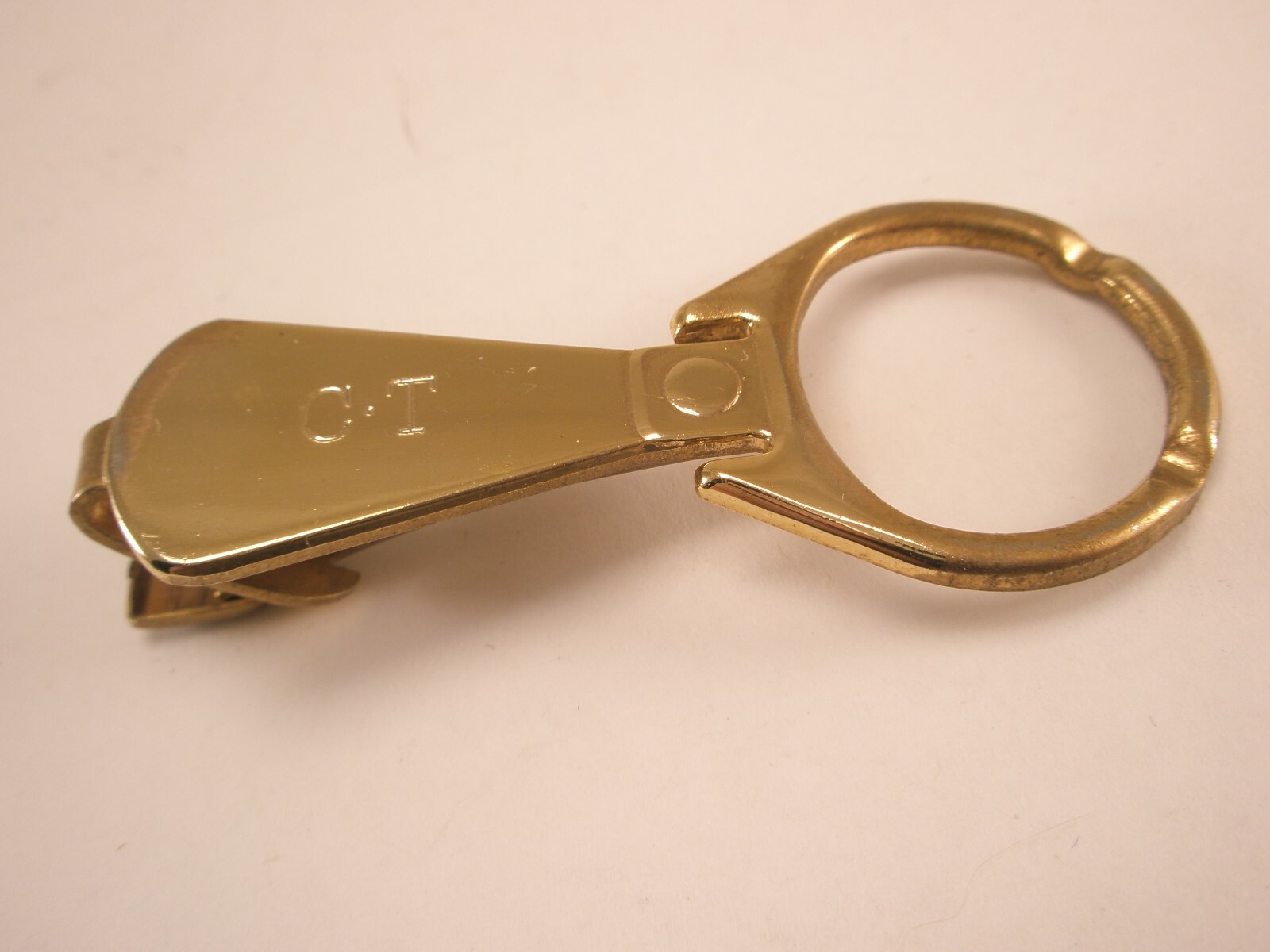 CT Monogram Initials Letter Beer Can Pull Tab Vin… - image 1