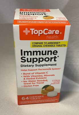 Top Care Immune Support Supplement 64 Ct. New Sealed Exp. 7/24