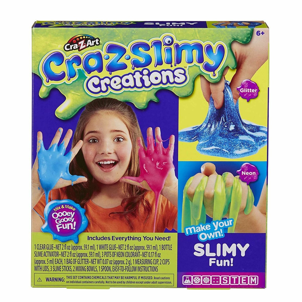 Slime Making Fun Kit Cra-Z-Slimy Creations Make Your Own Slime