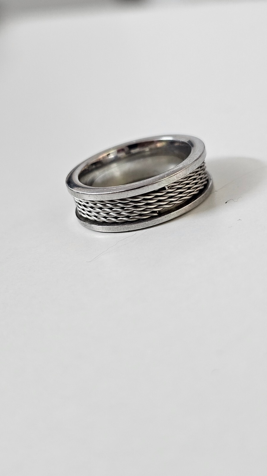 Silver Ring Solid 925,spinner ring - image 4