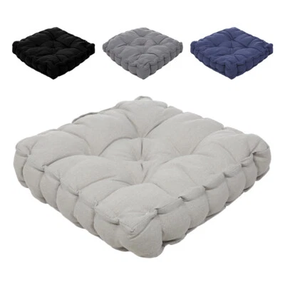 DREAM-GARDENSTORE Large Square Armchair Booster Cushion Seat Pad Floor Chair Cushion Thick Mats