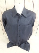 MURANO BLUE DRESS SHIRT MENS 16/33 100 COTTON