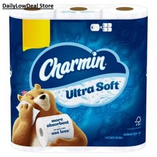 Charmin Ultra Soft Toilet Paper Mega Roll Bath Tissue  12, 18, 24, or 32 Rolls