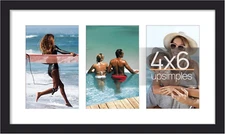 8X14 Picture Frame, Display Pictures 3 4X6 with Mat or 8X14 without Mat, Wall Ha