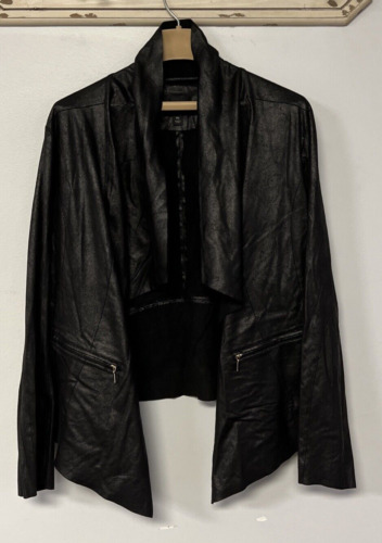 Worthington Women's Black Jacket Asymmetrical Zipp
