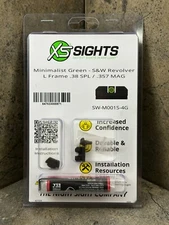XS Sights Minimalist Night Sight for S&W K & L Frame .38 SPL / .357 Mag Pinned
