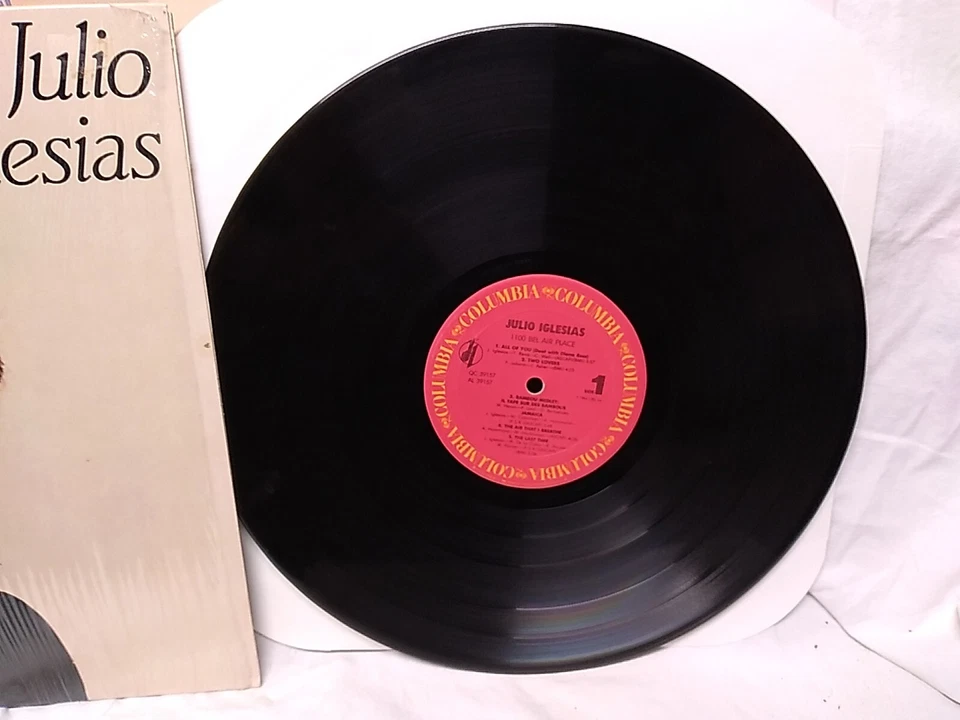 Julio Iglesias 1100 Bel Air Place Vinyl LP Columbia records QC 39157 1984 insert - Image 4 of 4