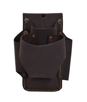 4-in-1 Multi Leather Tool Utility Pouch Tape Measure Holder HD Rivets