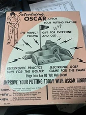 Vintage Oscar Jr Electronic Putting Partner Golf Ball Return Model JR-100 Tested