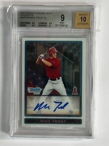 2009 Bowman Chrome Draft Mike Trout Auto