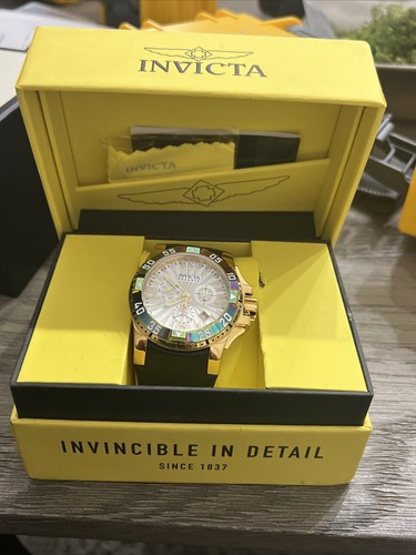 New Invicta Men's Excursion Reserve Swiss Chrono Silver Dial Leather ...