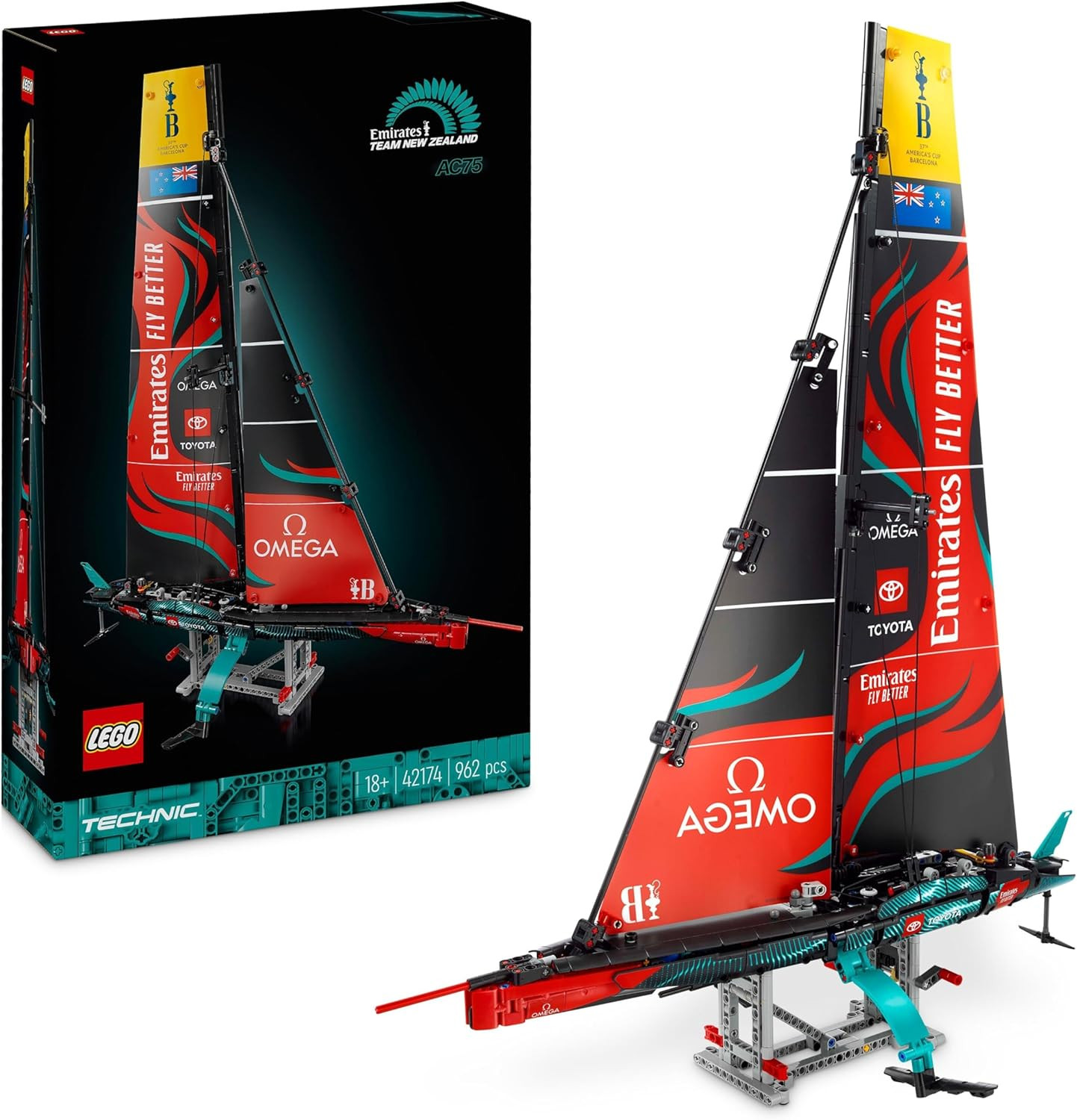 Modellino Yacht AC75 Emirates Team New Zealand - Eccellenza LEGO Technic