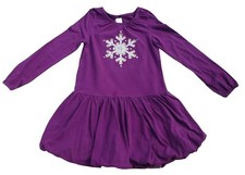 Gymboree Girls Dress Size 6 Color Happy Snowflake Purple
