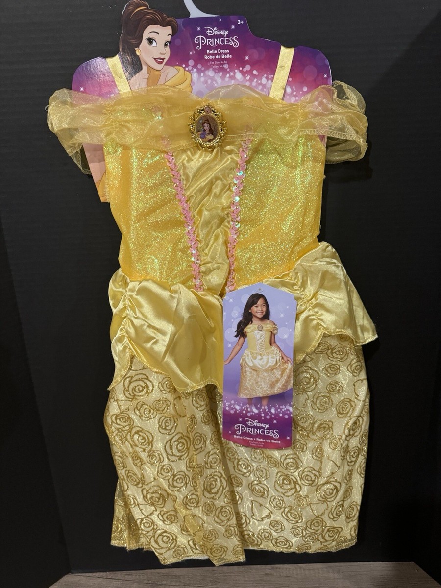 belle dress halloween Princess Belle Dress 3D Flowers Party Ball Gown Carnival Dress Hallowe –  Sun Baby main image 1