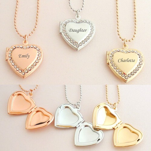 Heart Locket Necklaces for Girls 