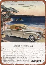 Metal Sign - 1940 Lincoln Zephyr Vintage Ad 06 - Old Retro Rusty Look