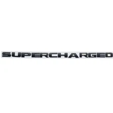 1X SUPERCHARGED SUPER CHARGED FENDER HOOD TAILGATE EMBLEMS 3D METAL BADGE