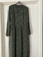 John Lewis Green Floral Print Dress Size 10