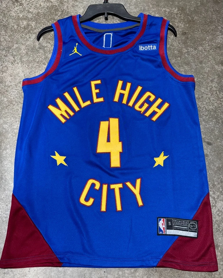 Jersey Denver Nuggets Russell Westbrook 4 azul real Foto 2 de 2