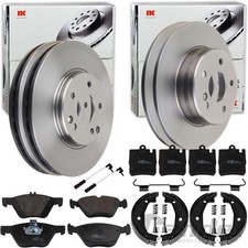 NK BREMSCHEIBEN BELÄGE HANDBREMSE passend für MERCEDES E-KLASSE W210 A208 C208