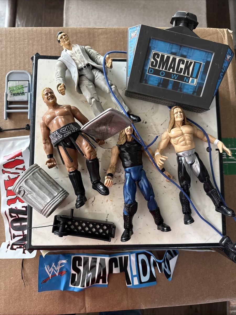 WWF Jakks Pacific Smack down Real Sounds Arena Wrestling Figure