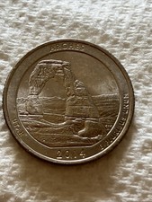 Error Mint 2014 P Washington Quarter Utah Arches National Park Coin Mint Cond