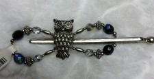 LILLA ROSE FLEXICLIP - Night Owl 2165 Silver - Size: Medium