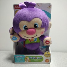 Fisher-Price Laugh Learn Learning Opposites Monkey Plush toy 2012 RARE NEW