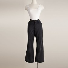 Vintage 70s Wranglers Women's Flare Jean Faded Black 28'' 28x28 