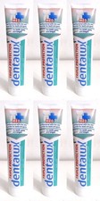 6 x Dentalux Triple Protection Med Toothpaste For Teeth Gums Tongue Vegan 125ml 18.67 per litre