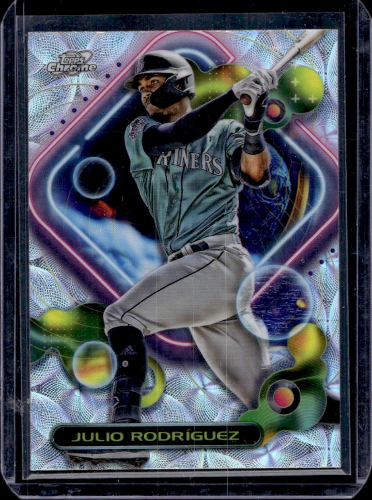 2023 Topps Cosmic Chrome Julio Rodriguez Nucleus Refractor #44 Mariners