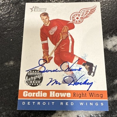 Topps Heritage 2000-01 Gordie Howe Certified Autograph #HA-GH Red Wings