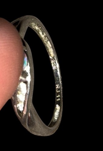 Sterling Silver 925 RJ11 Opal Ring Size 12 - Imagen 8 de 10