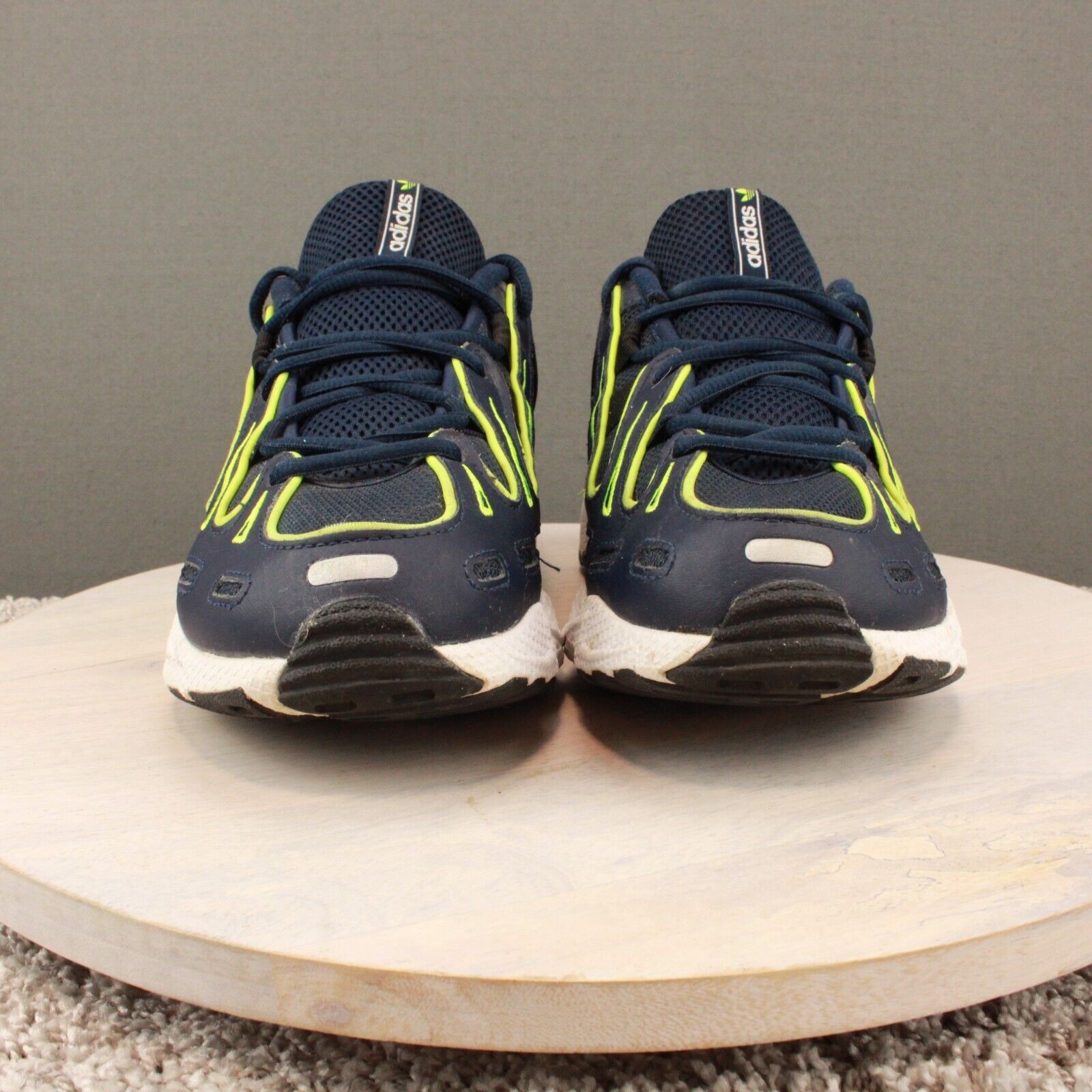 Adidas EQT Gazelle Sneakers Mens 8.5 Navy Neon Ye… - image 3