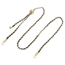 Purse Chain Strap, 51 Inch Adjustable Chains Strap Black/Light Gold