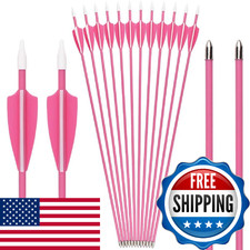Archery Youth 24 26 28 Inch Fiberglass Archery Targeting Arrows for Youth Practi