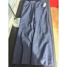 Anne Klein Bryant Park Pants 6 Navy Blue NEW Wool Blend Wide Leg Dress Trousers