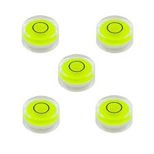 5Pcs Mini Circular Bubble Levels with Adhesive Back for Camera Tripod 15x8mm