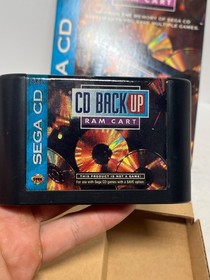 Sega CD Back Up Ram Cart w/ Box No Manual