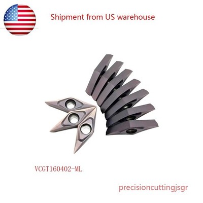 10PCS VCGT160202-ML VCGT3305 CNC Turning insert Carbide Inserts
