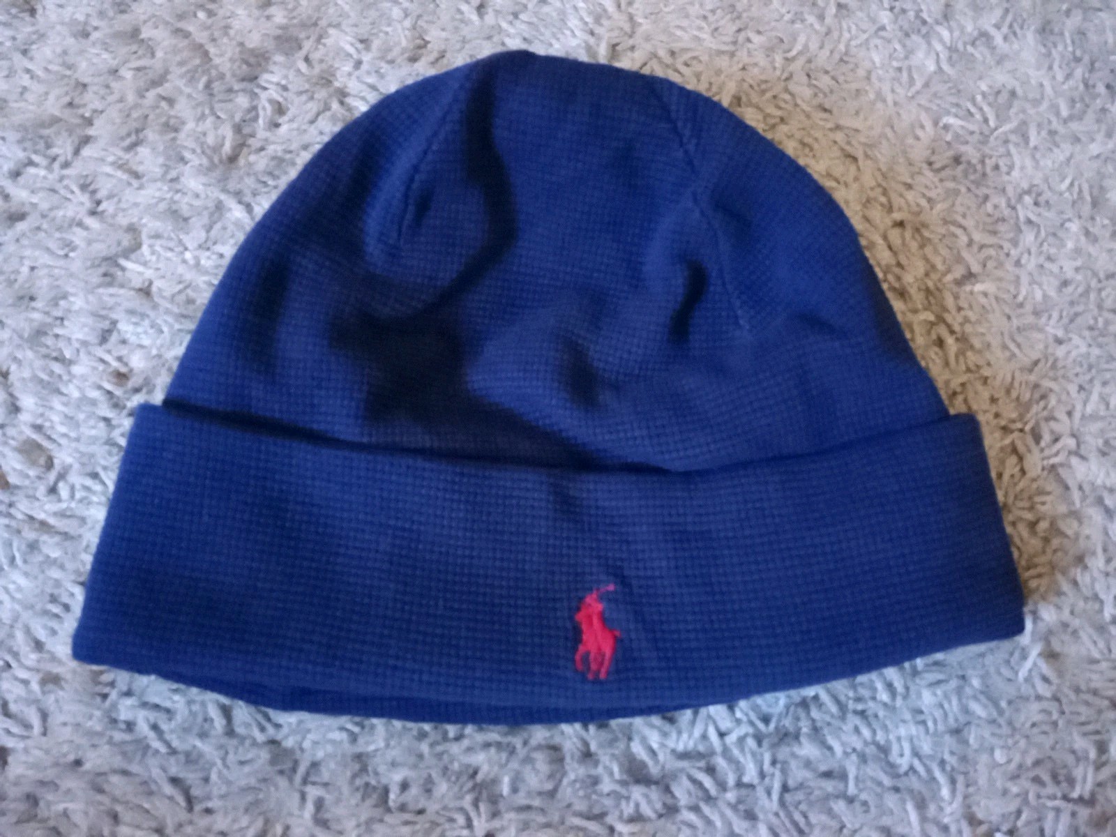 Polo Ralph Lauren Uomo Pony Beanie Sci Cappello Freddo Blu