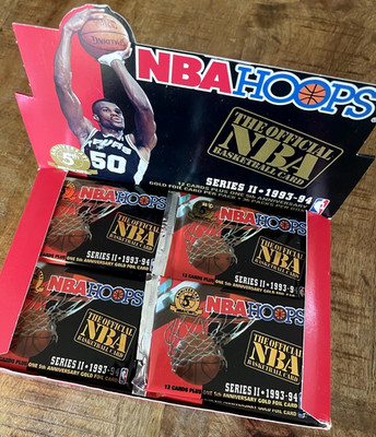 1993-94 SKYBOX NBA HOOPS Basketball Series 2 WAX PACK 12 Cards JORDAN   OVP 