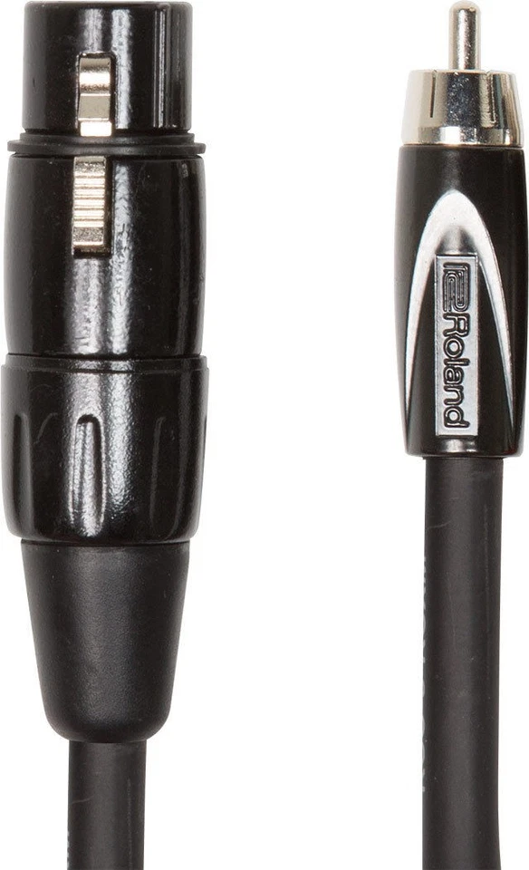2x Roland RCC-10-RCXF Black Series XLR Female to RCA Interconnect Cable (10') - Image 2 of 2