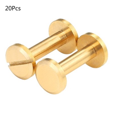 Copper Burrs Leather Fastener Flat for Head Copper Solid