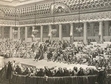 Gravure XVIIIe Charles Monnet Isidore Helman Révolution Assemblée Nationale Art