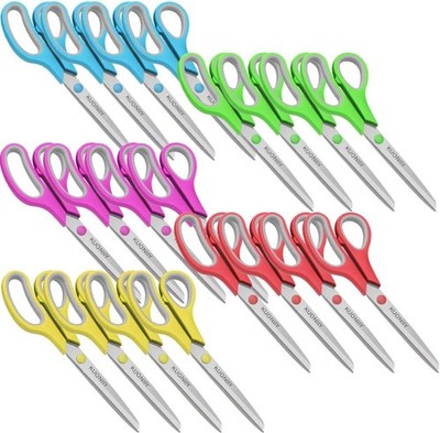Scissors, Sharp Blade, Ergonomic Handle, 8.5inch, Red,green,blue,yellow,pink 